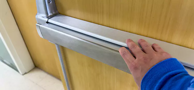 Installing a Push Bar on a Door Northbrook